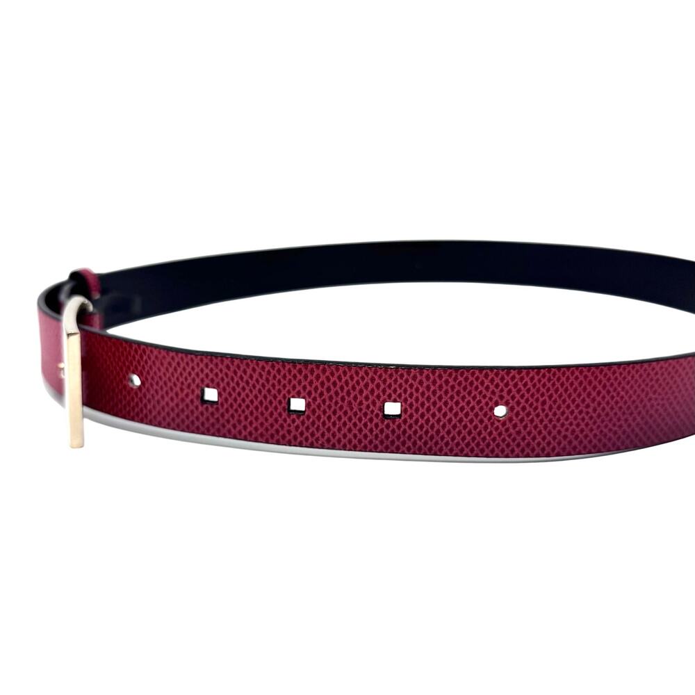 Gucci Red Lizard Skin Belt - Picture 8 of 14